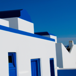 porque muchas casas griegas tienen los tejados azules
